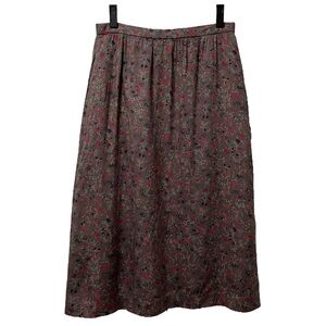Vintage Diane von Furstenberg floral midi skirt size M